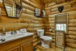 Open Loft private bath with tub/shower combo